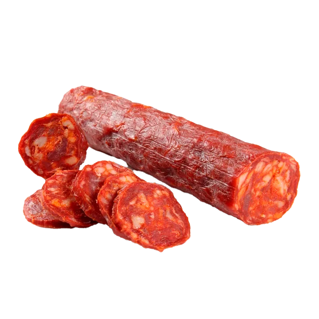 Chorizo en pieza y rebanadas