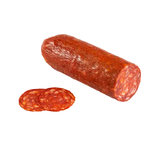 Salami en pieza y rebanadas